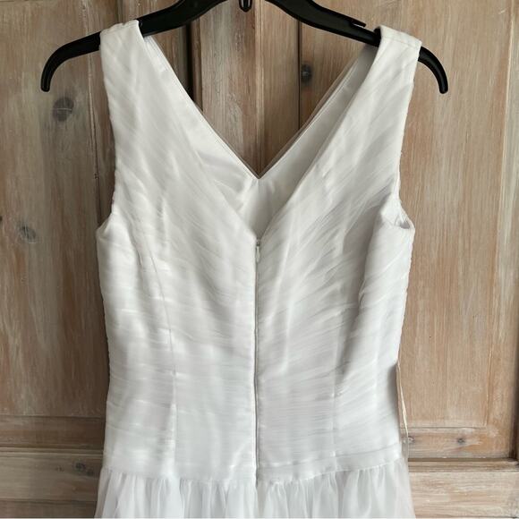 Azazie White Formal Dress Women’s Small NEW - Picture 5 of 10